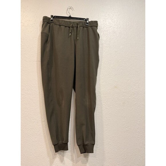 Lululemon Pants Womens Dark Olive On The Fly Jogger Wrinkle  No Size - Picture 1 of 7